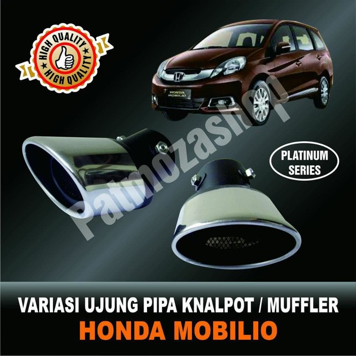 MUFFLER VARIASI UJUNG PIPA KNALPOT DE E-17 - PLATINUM - HONDA MOBILIO