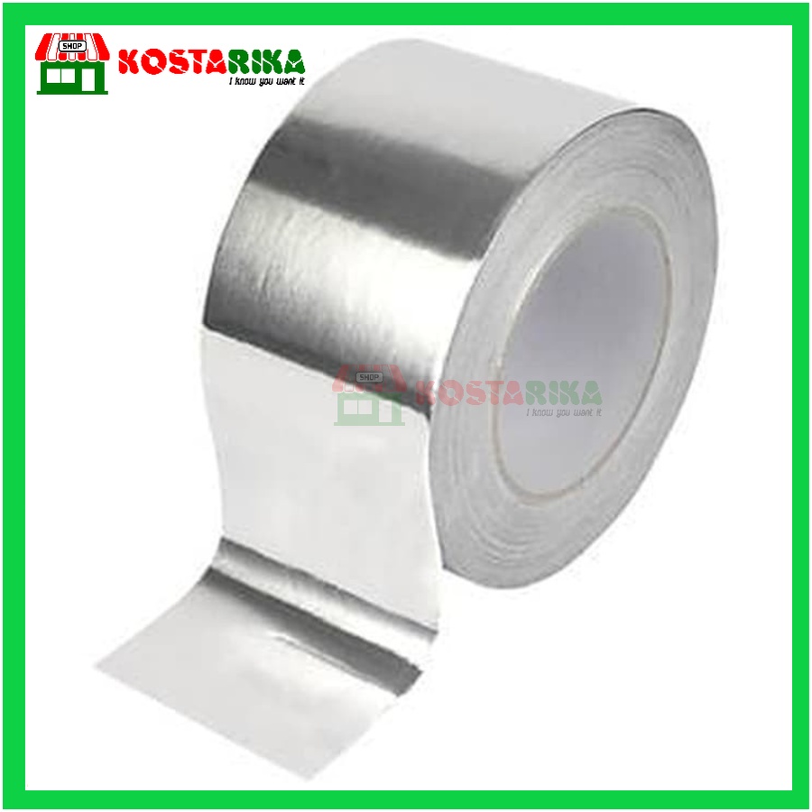 Tambal Panci Lakban Alumunium Foil Tape Lakban Warna Silver