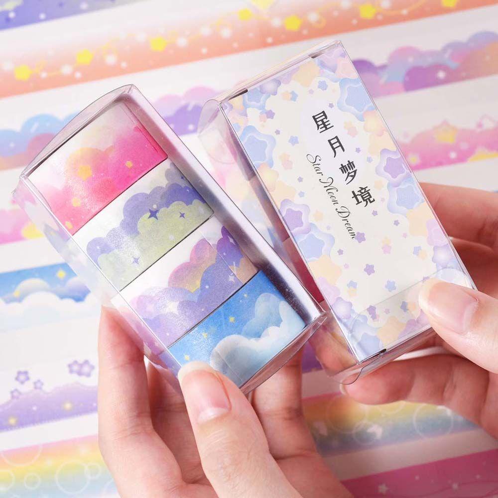 Mxbeauty Stationery Tape Dreamy Album Scrapbooking Jepang Perlengkapan Sekolah Diary Border Stiker