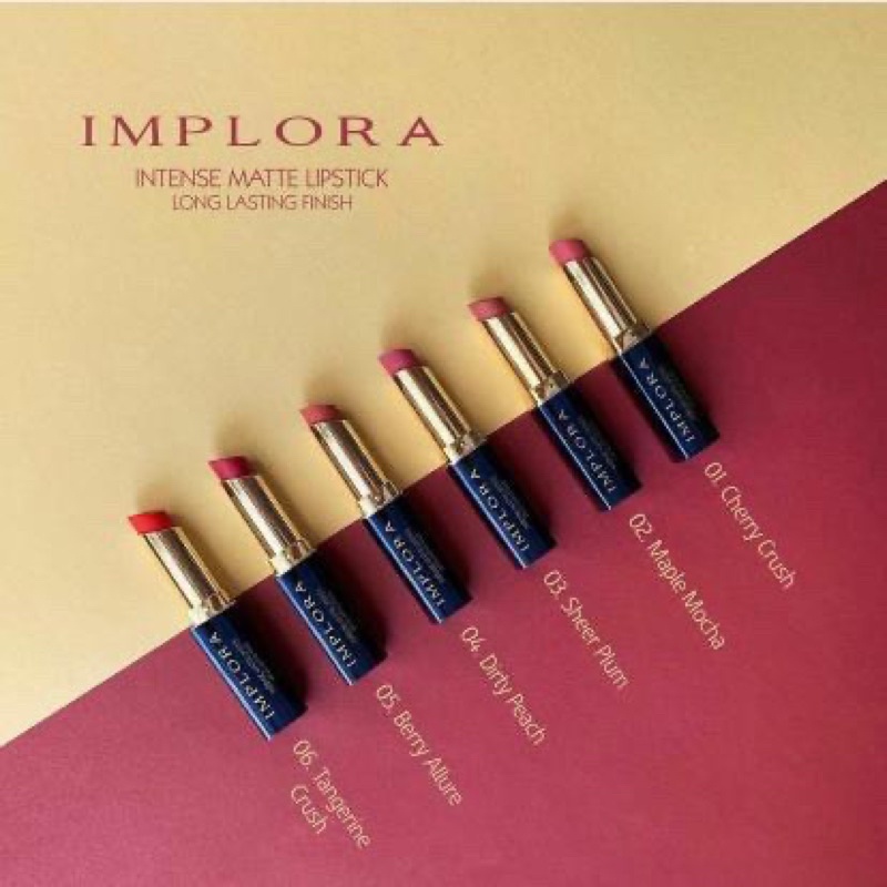 IMPLORA LISPTICK INTENS MATTE ORIGINAL TERMURAH