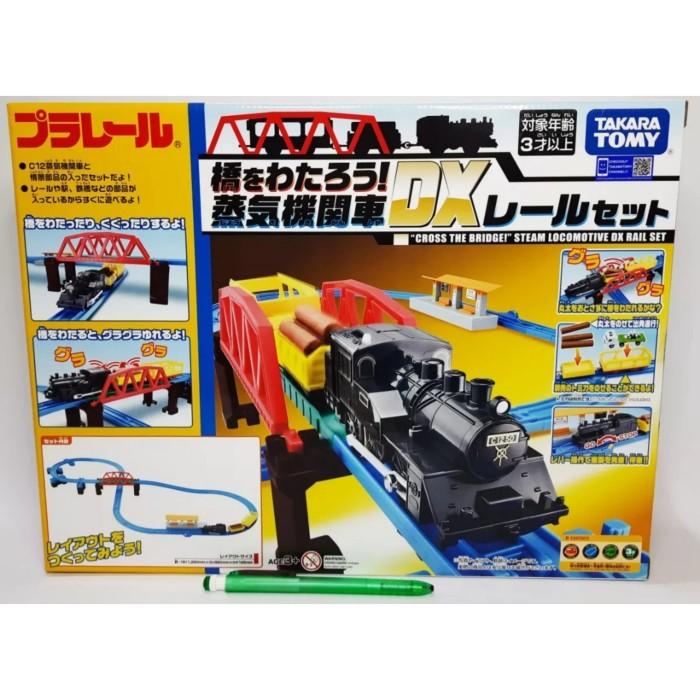 Takara Tomy Plarail Cross The Bridge Steam Locomotive Dx Rail Set