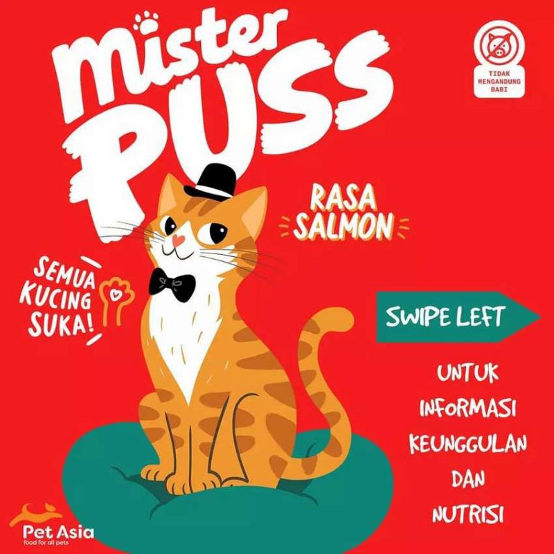 Mister Puss Tuna Salmon Flavor 500gr Freshpack