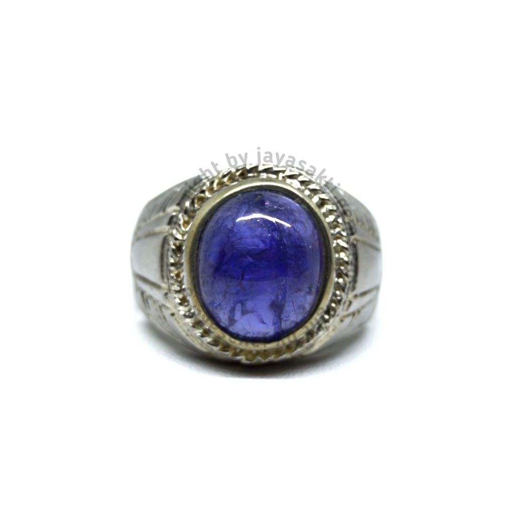 Natural Royal Blue Tanzanite Ring Perak JSB 02