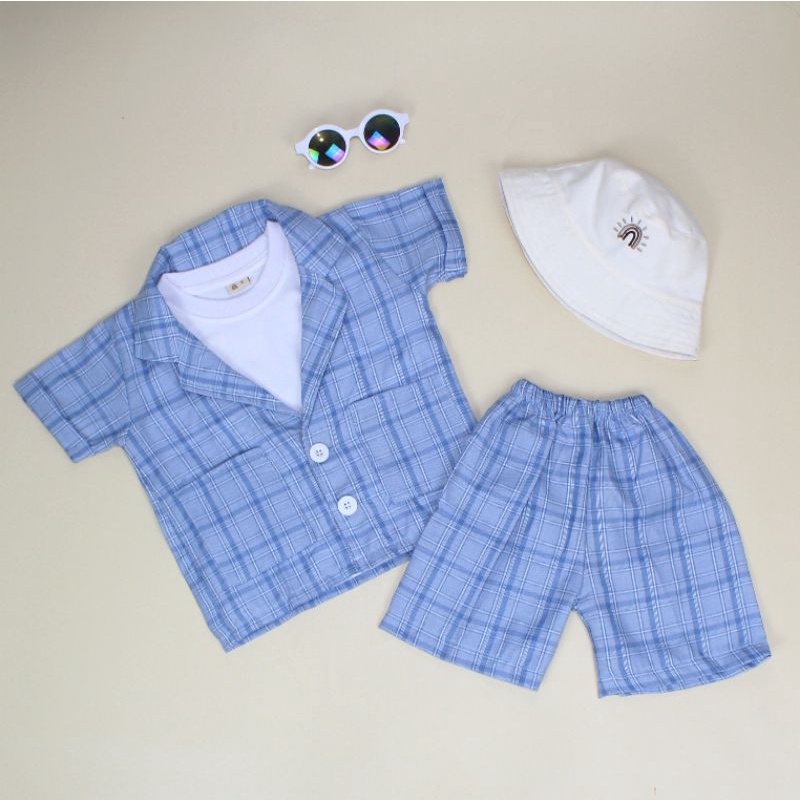 BLAZER SET - Promo 10.10 Baju Blazer Setelan Anak Baby Kids Cewek Cowok Perempuan Laki Semi Woll Murah 1 2 3 4