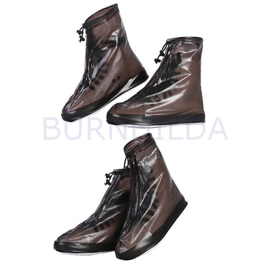 Sarung Sepatu anti hujan Semi Transparent accesoris motor mobil burnhilda