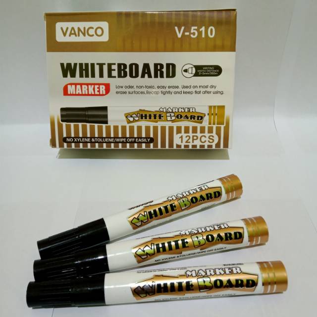 

Azka_Niam SELUSIN ( 12 PCS ) Spidol Whiteboard Murah Vanco V-510 Spidol White Board Boardmarker Vanco