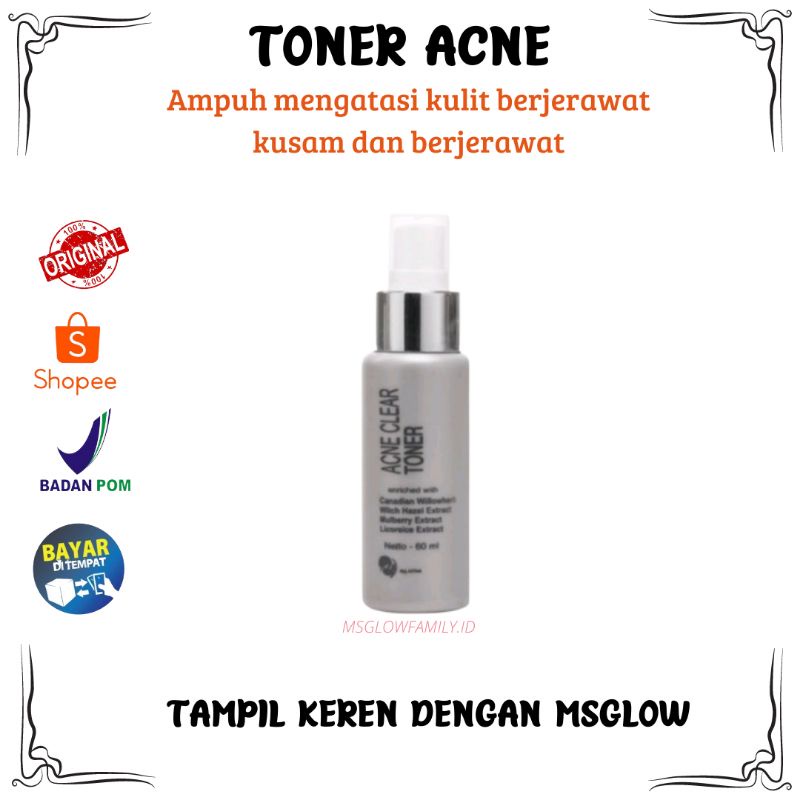 Toner Ms Glow |Toner Acne | Toner glowing ms glow | MS GLOW TONER ACNE | TONER ACNE MS GLOW ORIGINAL