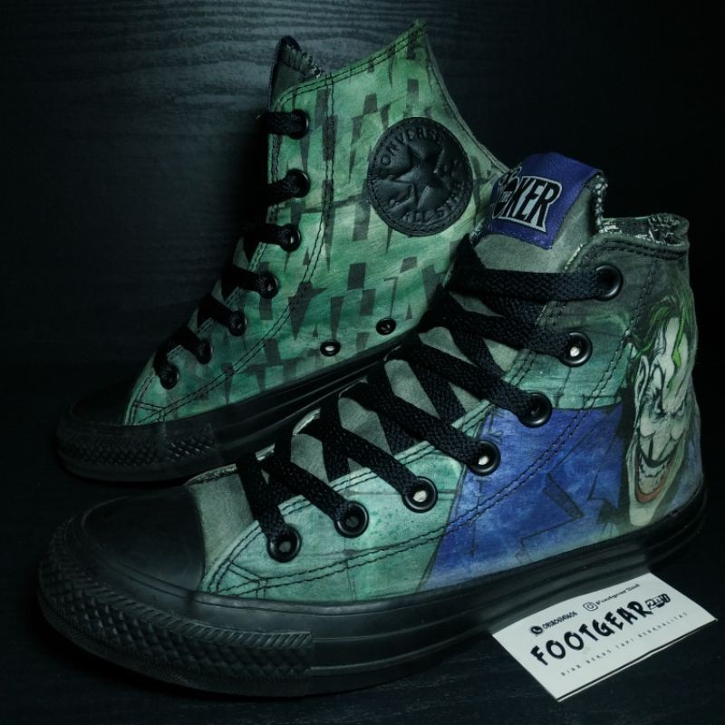 Sepatu Converse Second Bekas Original Size 39. Converse Dc Comics Joker "HA HA HA"