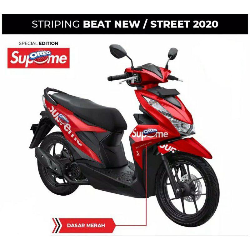 STRIPING STIKER NEW HONDA BEAT 2020 2021 / Sticker Variasi Honda Beat Cbs Iss Deluxe dan beat Street
