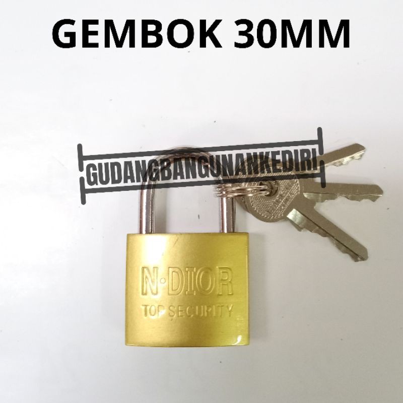 gembok kuning 30mm ndior 30 mm oliq 32mm vion 32 mm gembok koper kuning