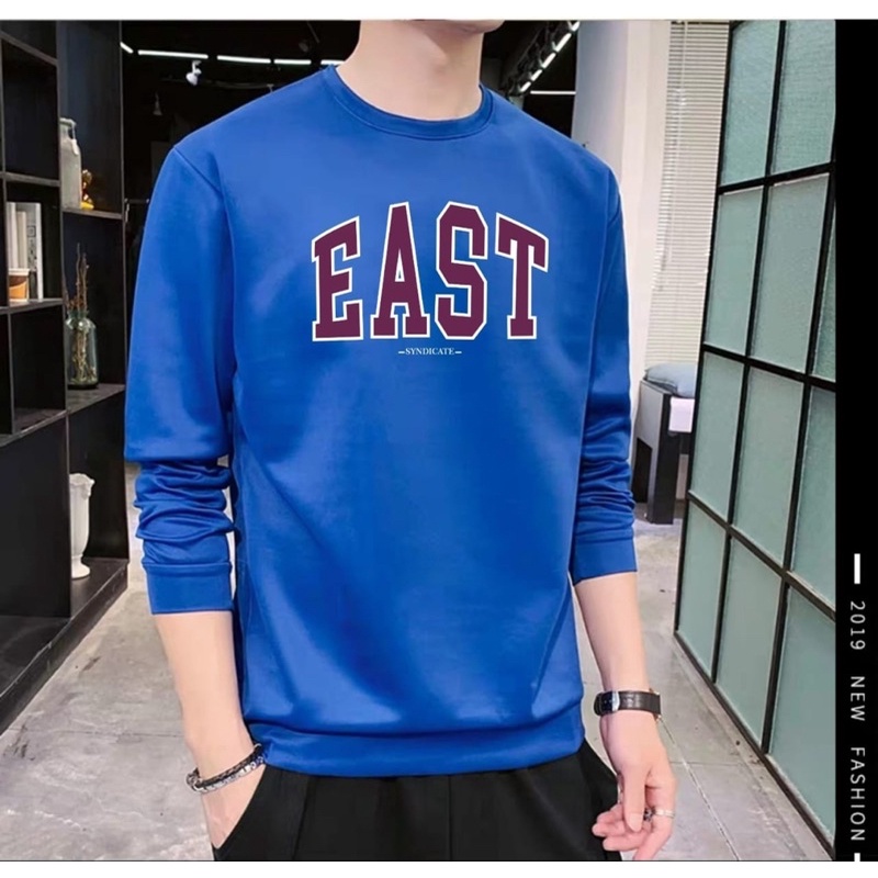 BAJU SWEATER PRIA ATASAN COWOK LENGAN PANJANG SWETER MOTIF EAST PREMIUM