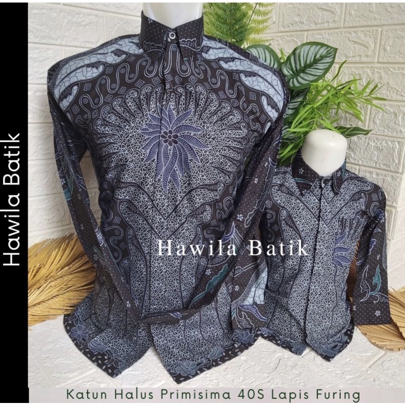 Couple Batik Ayah Anak Premium