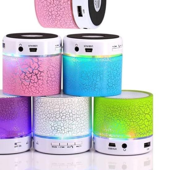 ۞ Speaker Lucu Music Box Bluetooth LED Speaker Box Mini ☉