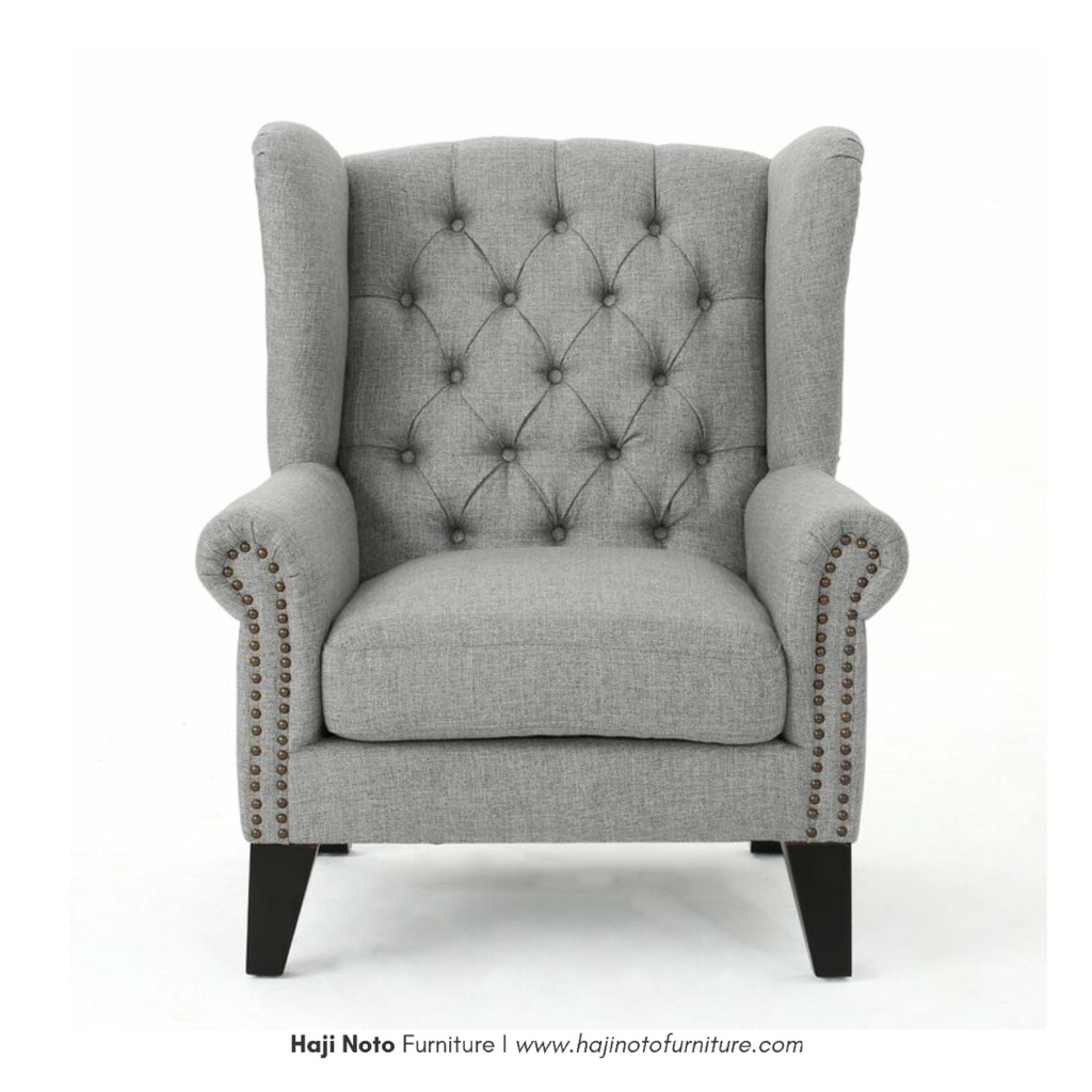 Nadine Sofa Single Wing Chair - Termurah Sofa minimalis sofa wing chair retro