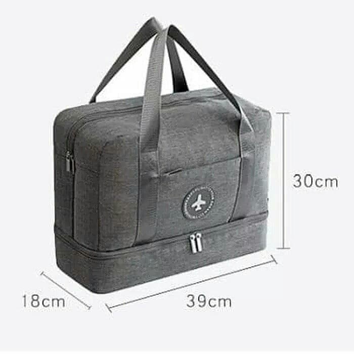 CEV THREE Layer Travel Bag/ Tas travel gym import 3 sekat multi fungsi