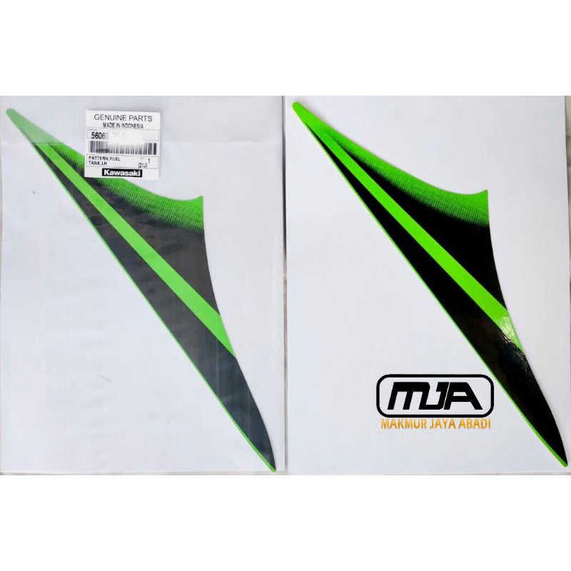 Sticker Stiker Striping Decal Tank Tangki Tanki Kiri Ninja RR Old SE Hijau 2010 2011 Original Kawasa