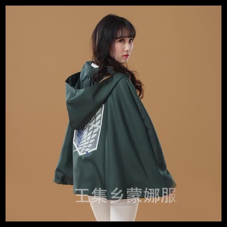 Terbaru Termurah Terlaris Cc 05 Jubah Attack On Titan Aot Cloak Eren Levi Cosplay Costume Kostum Shopee Indonesia