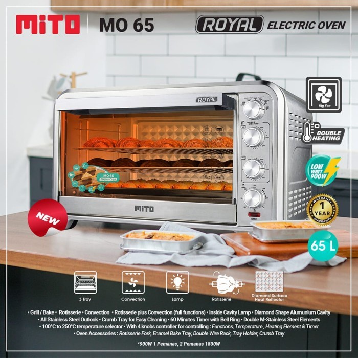 Jual Mito Oven Mo Royal Kapasitas Liter Mitochiba Mo Garansi Resmi Shopee Indonesia