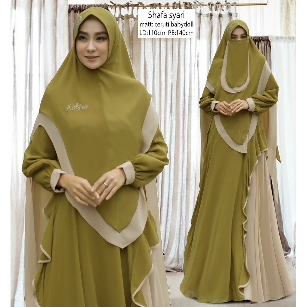 MP SHAFA SYARI plus CADAR/ MECCA SYARI/GAMIS SYARI/BAJU MUSLIM  CADAR/BAJU SYARI CADAR
