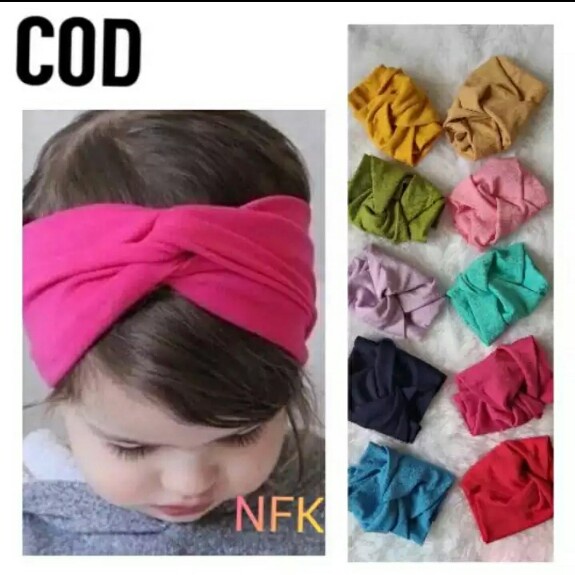 bandana bayi/bondu silang/bando anak perempuan