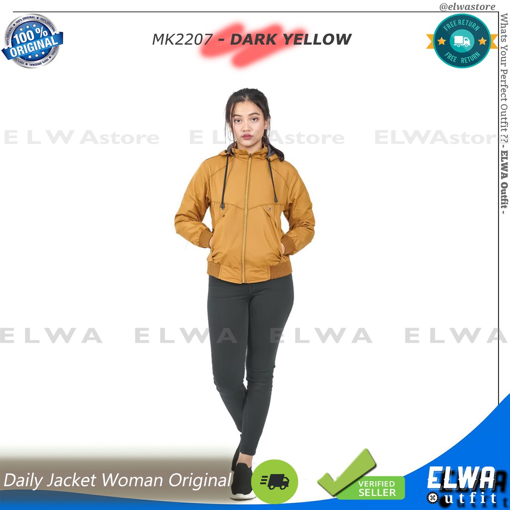 ZIPPER MK2207 BANYAK WARNA Jaket Hoodie Wanita Parasut Jaket Cewek Motor Original Distro Murah-5