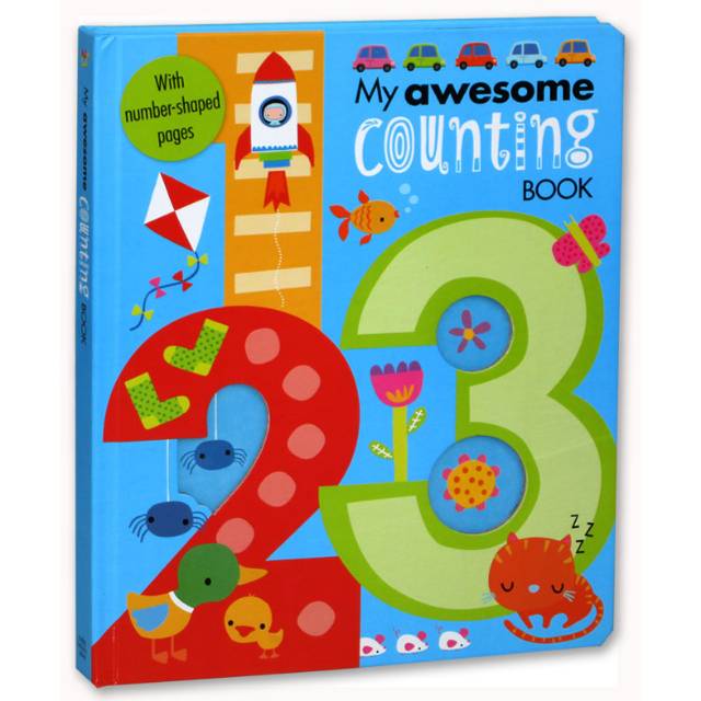 

My Awesome Counting Board Book (with number-shaped pages) .