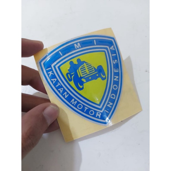 STICKER EMBLEM IMI IKATAN MOTOR INDONESIA TIMBUL 3D