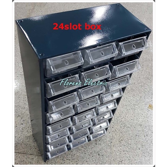 Rak Komponen 24 slot / Tool Box / Partisi / Kotak Sparepart RAACO