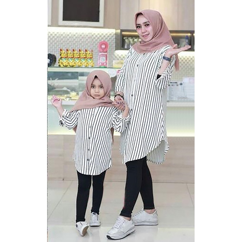 couple Mom kids Stripe/baju couple/fashion couple/baju couple ibu anak/baju pasangan ibu anak/new