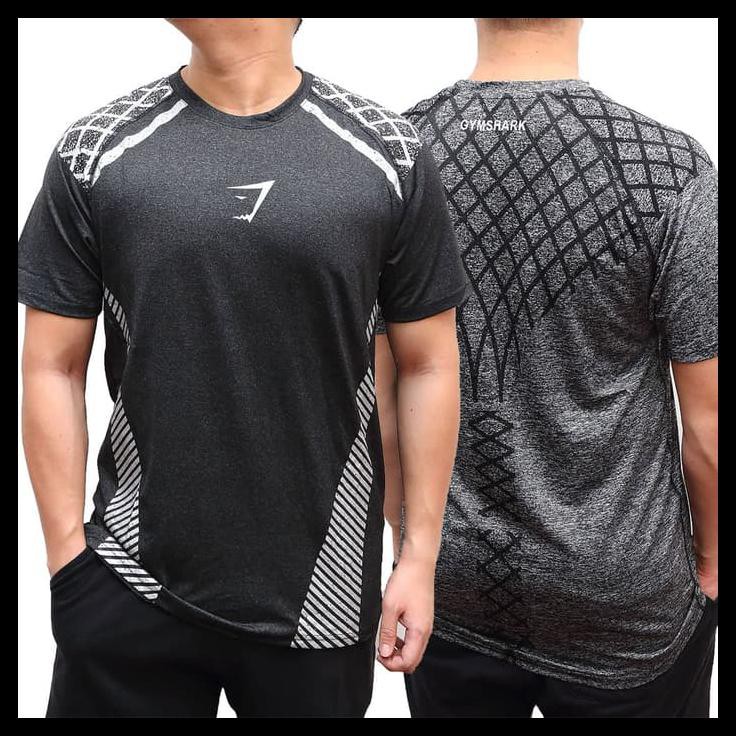 Ready Stok Gymshark Jersey Regular Fit Baju Kaos Training Gym Lari Import Premium - Oreo, M