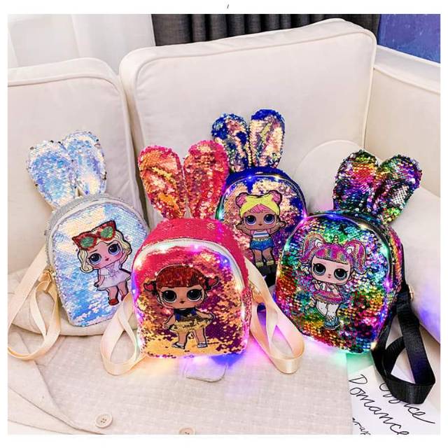 Ecer Tas led lol, tas usap lol , tas ransel lol , led keliling tas