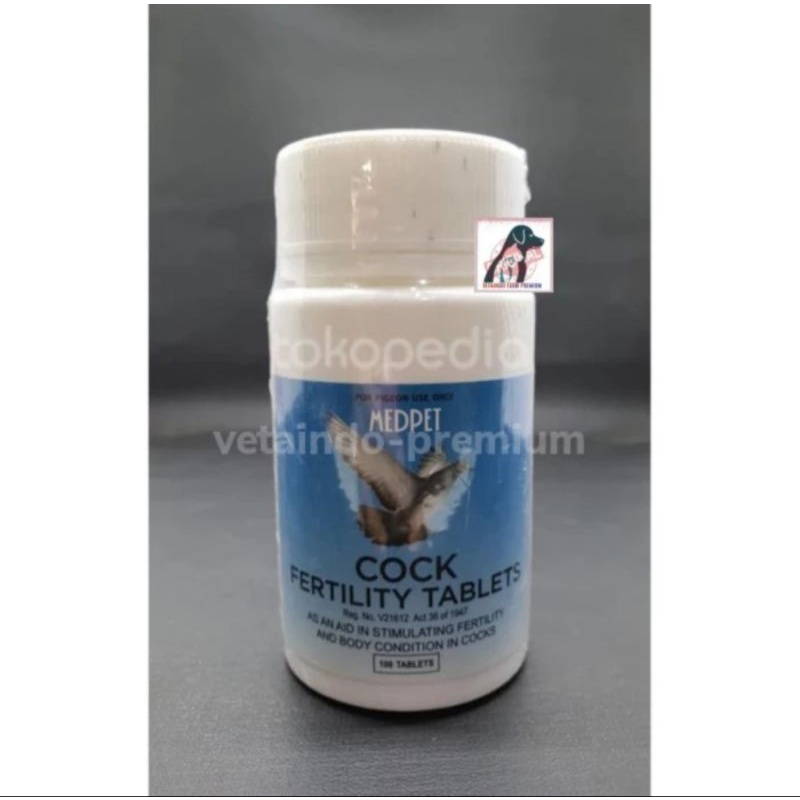 COCK FERTILITY TABLETS MEDPET DOPING OBAT BURUNG MERPATI