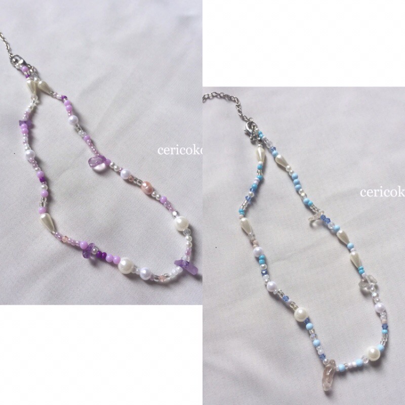 YUUKA SET | CHOKER GELANG MANIK BATU MUTIARA BEADS