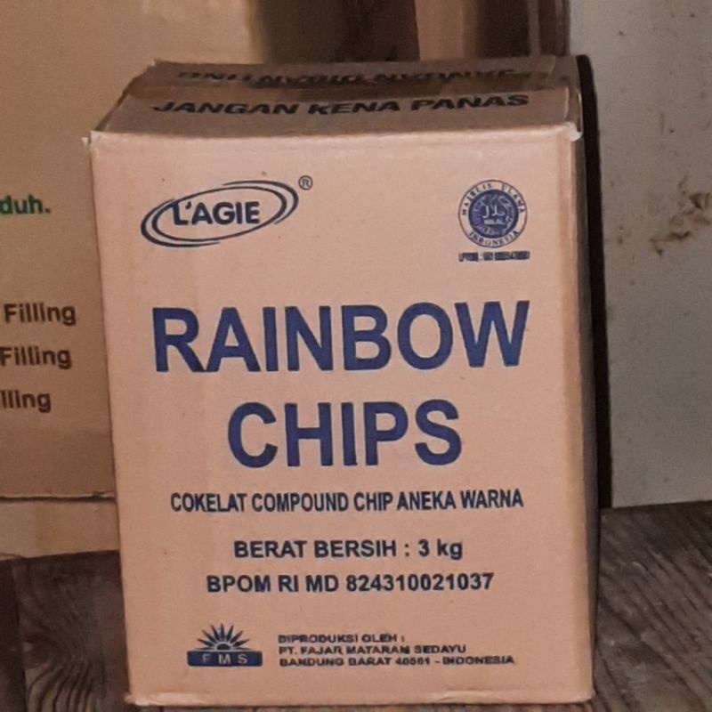 

chip warna warni (rainbow) 3kg/pack