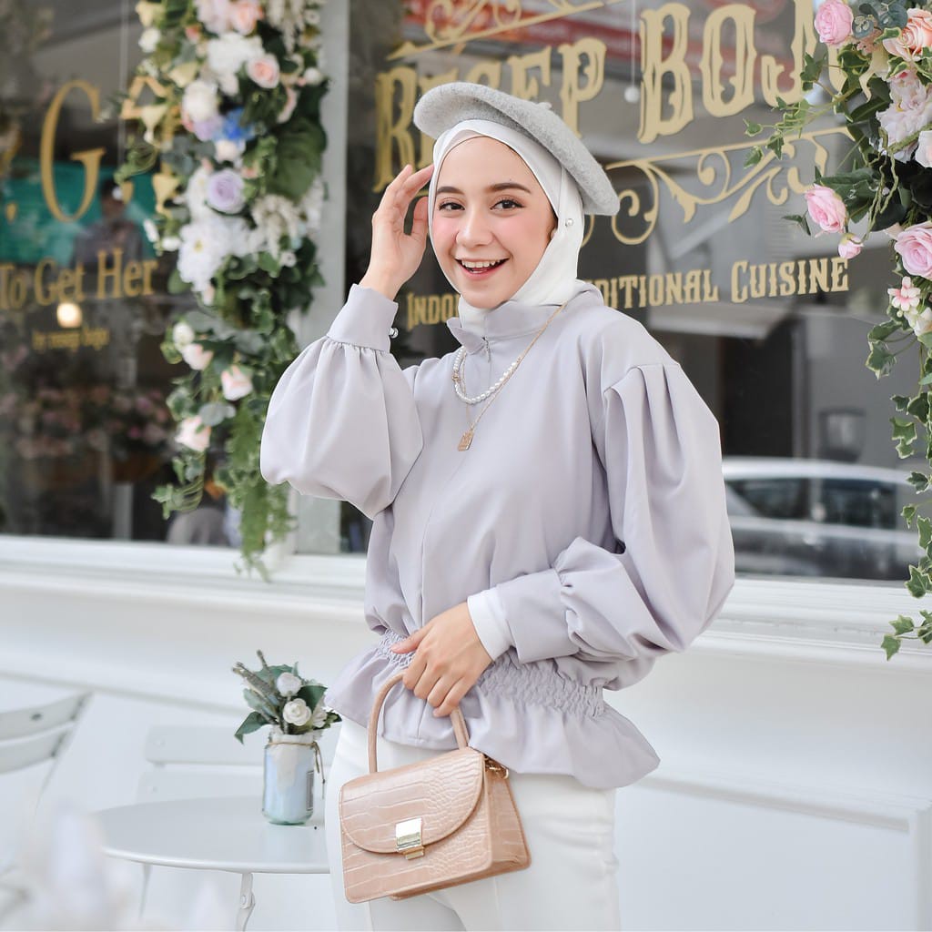 Grosir Baju Fashion Atasan Blouse Wanita Muslim Katlina