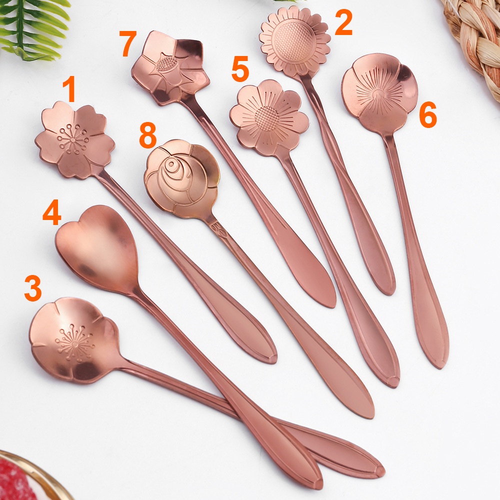 sendok teh dan es tebal aneka motif