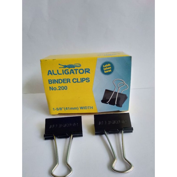 

Alligator Binder Clip No 200 (Klip Kertas)