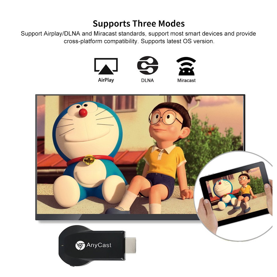 AnyCast M4 Plus DLNA Miracast 1080P HDMI Media Player-Easy Sharing