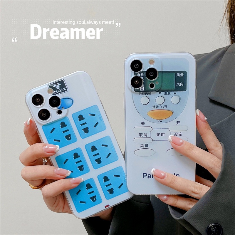 Soft Case Pelindung Penuh Remote Control Socket Untuk Iphone 6 6s 7 8 PLUS X XR XS 11 12 13 MINI PRO MAX SE 2020