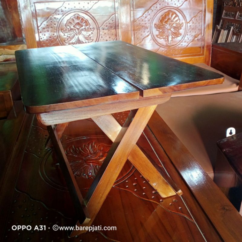 Meja lipat lesehan meja belajar lipat kecil