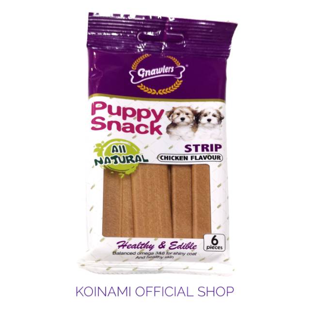 SNACK PUPPY / SNACK ANJING GNAWLERS isi 6 strap