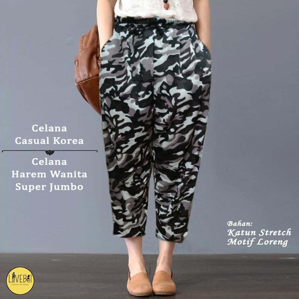 LVB Celana Wanita CASUAL KOREA HAREM/Celana Harem Wanita Super Jumbo/Celana Wanita Big Size/20056