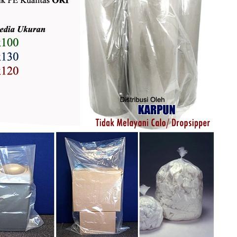 ❂ Kantong Plastik Bening Transparan Besar 90x120 ➧