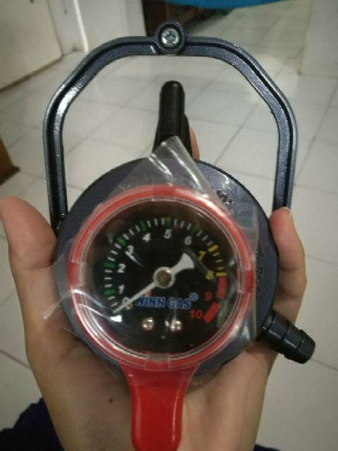 Regulator Winn Gas W-900 M Regulator Gas Lpg Pengaman Triple Lock Dan Meteran W900m