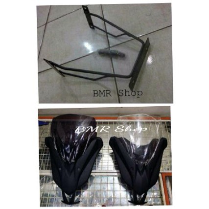 tameng depan nmax model terbaru free dudukan plat nomer , tameng custom nmax , tameng variasi nmax