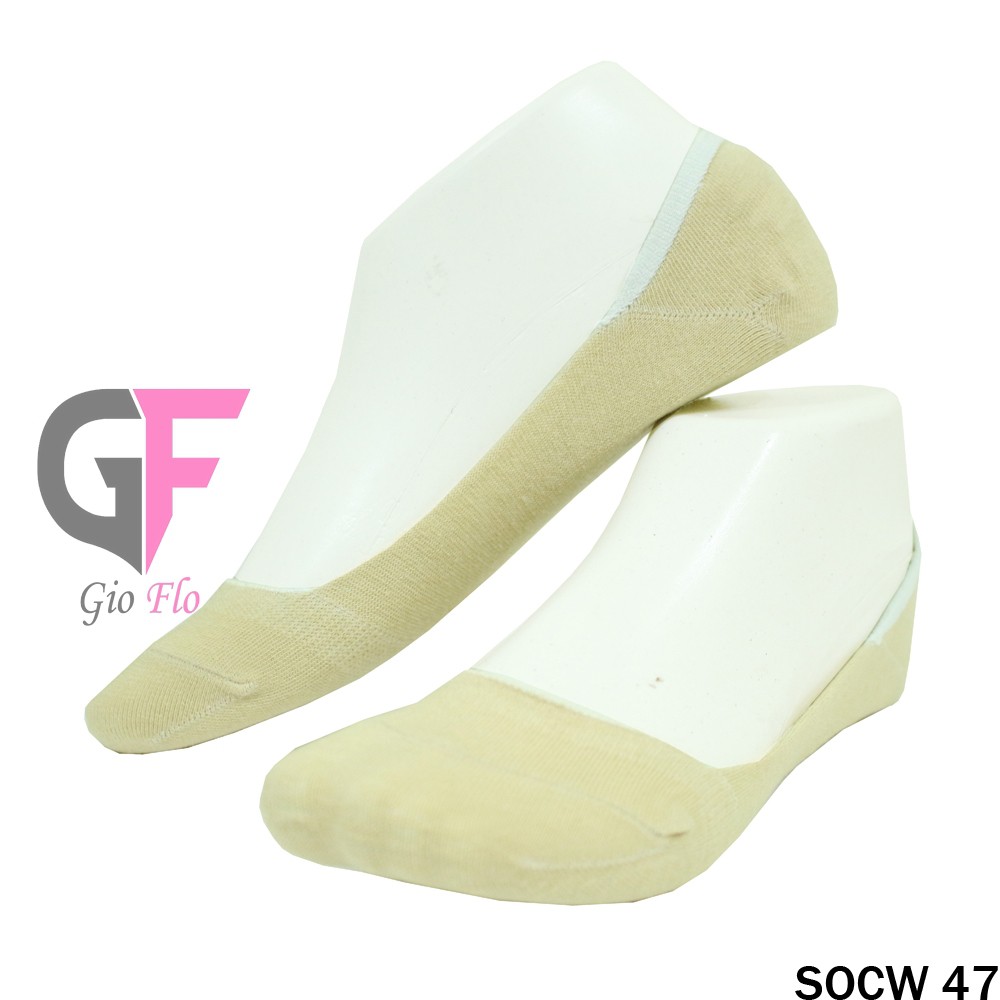GIOFLO Invisible Hidden Socks Wanita Creme / SOCW 47