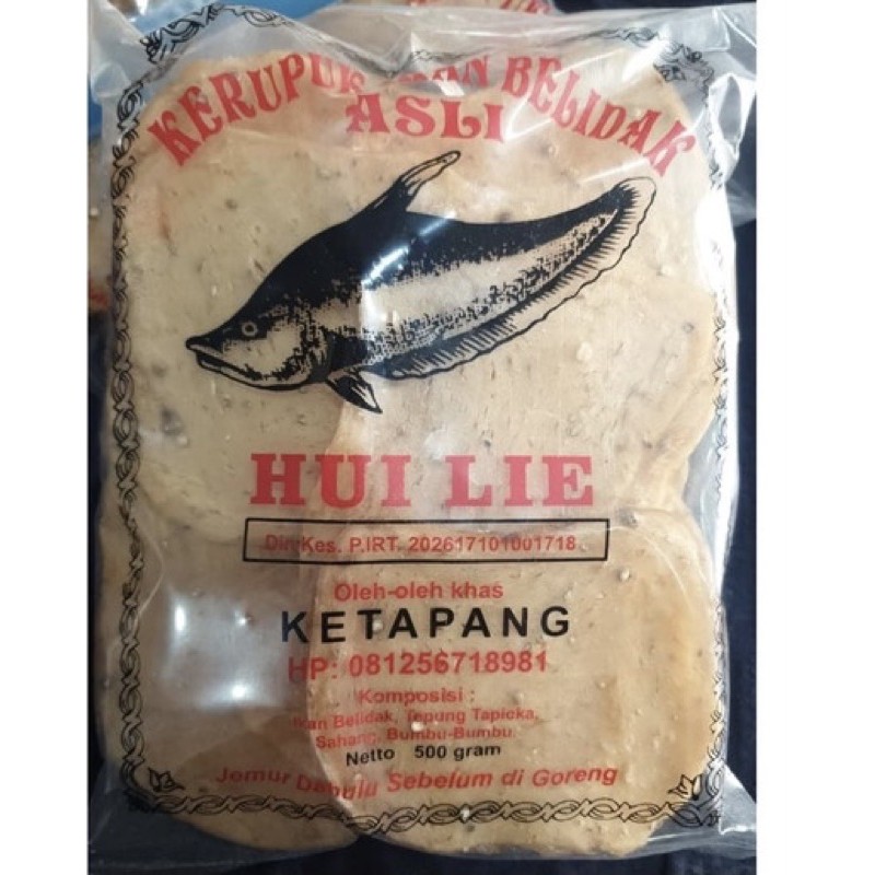 

Kerupuk Hui Lie Ikan Belidak Ketapang 500g / Kerupuk Khas Pontianak