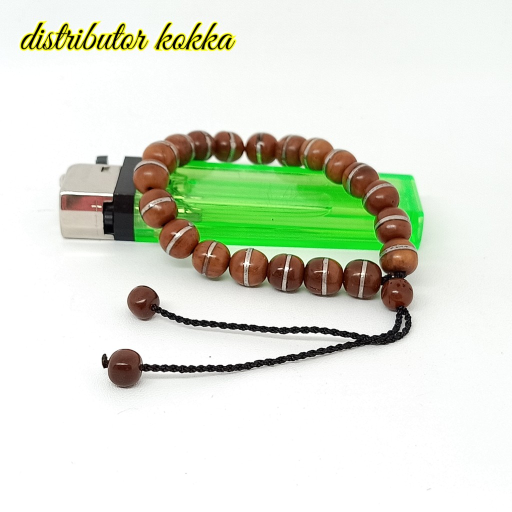 ( SUPER MURAH ) Gelang Kokka kaukah kaokah fukakah koka bulat lilit timah coklat