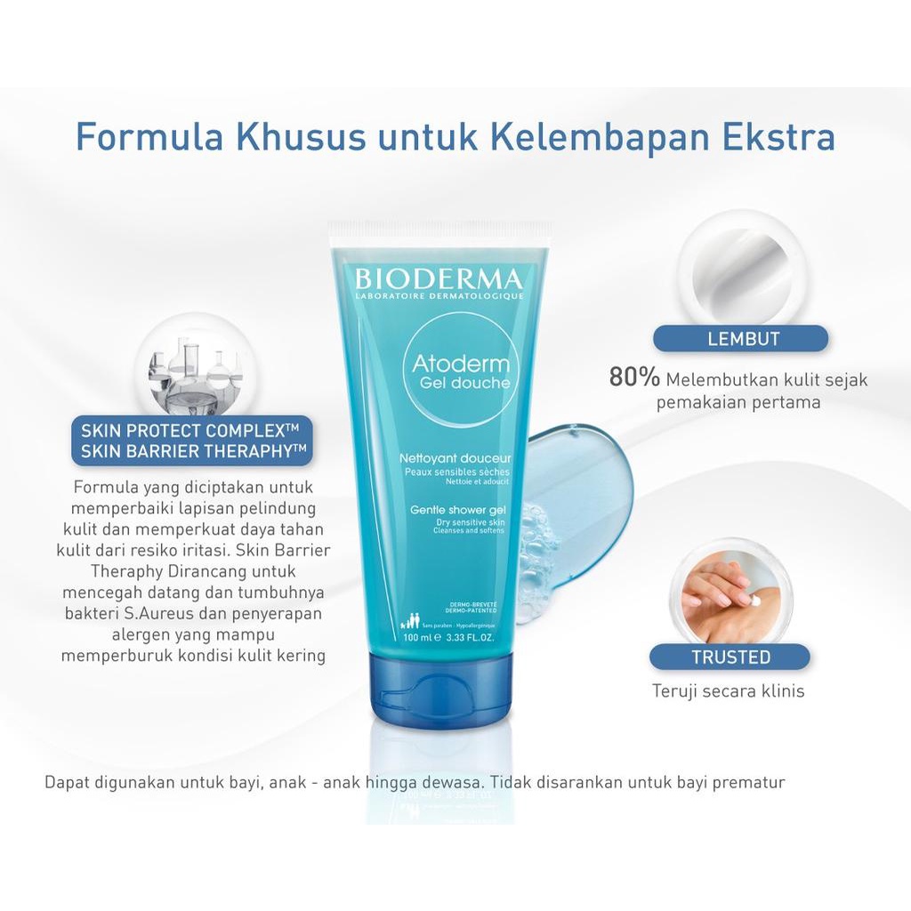 BIODERMA Atoderm Gel Douche Kulit Kering 100ml