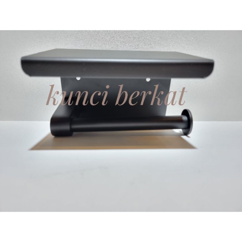 Tempat tissue hitam minimalis/Tissue Holder Black/Tempat Tisu/